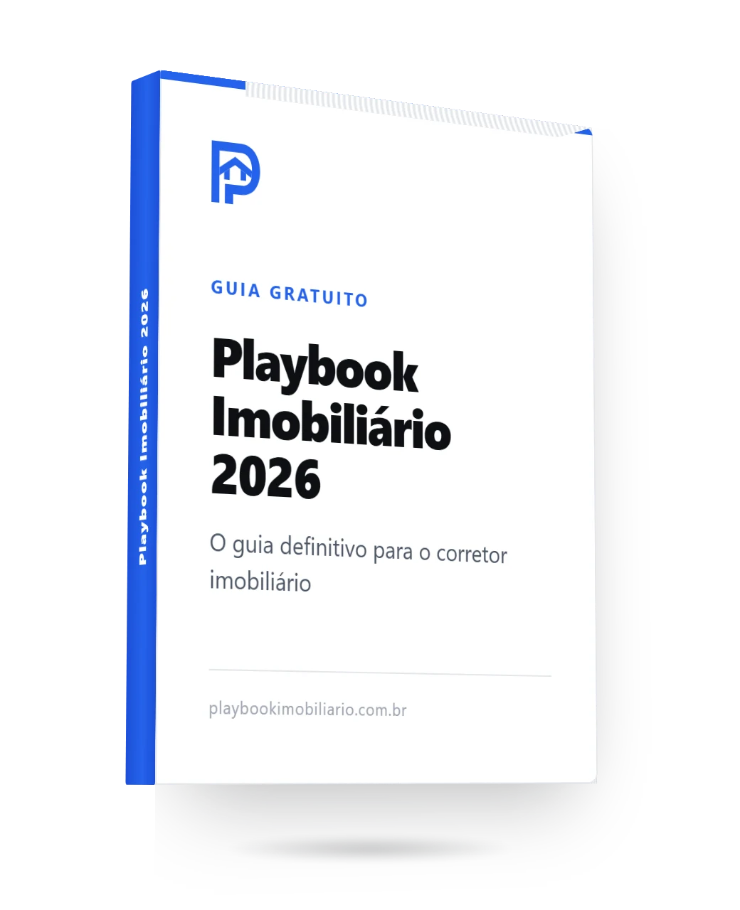 Capa do guia Playbook Imobiliário 2026, o guia definitivo para o corretor